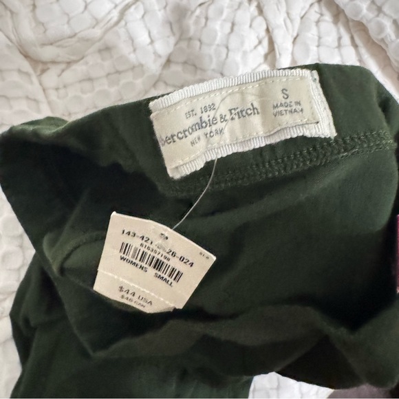 Abercrombie Dark Olive Green Maxi Skirt Slit NEW - Picture 5 of 5